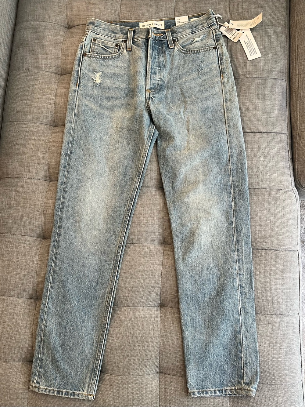 Aritzia Denim Forum “The Ex Boyfriend” High Rise Loose Leg Ankle Jeans